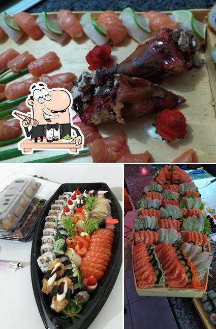 No Kaori Sushi, você pode tentar sushi