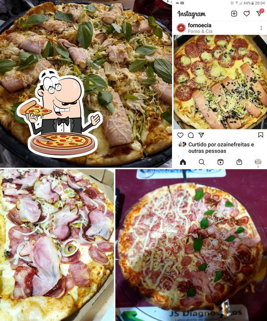 Experimente pizza no FORNO & CIA PIZZARIA E PETISCARIA