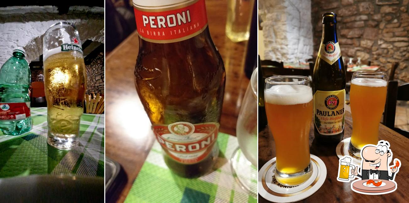 Puoi goderti un rinfrescante bicchiere di birra chiara o scura