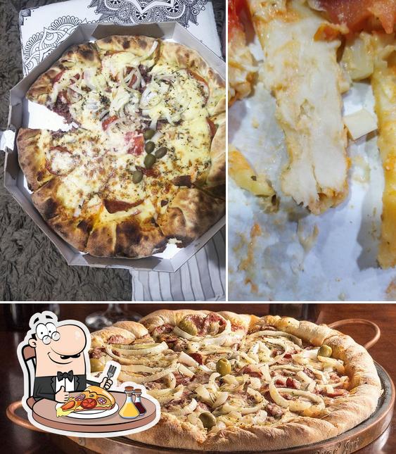 Peça pizza no Estação Guanabara Pizzaria e Restaurante