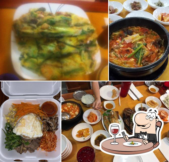 Food at Korean BBQ House
