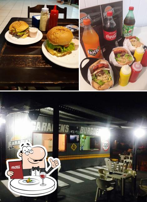 A foto do Garagem Burgers’s comida e interior