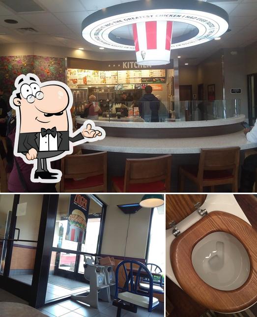 The interior of KFC