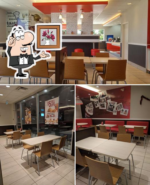 The interior of KFC