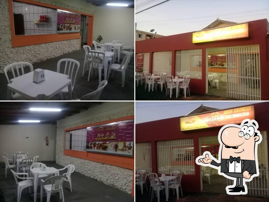 O interior do Juliano Lanches