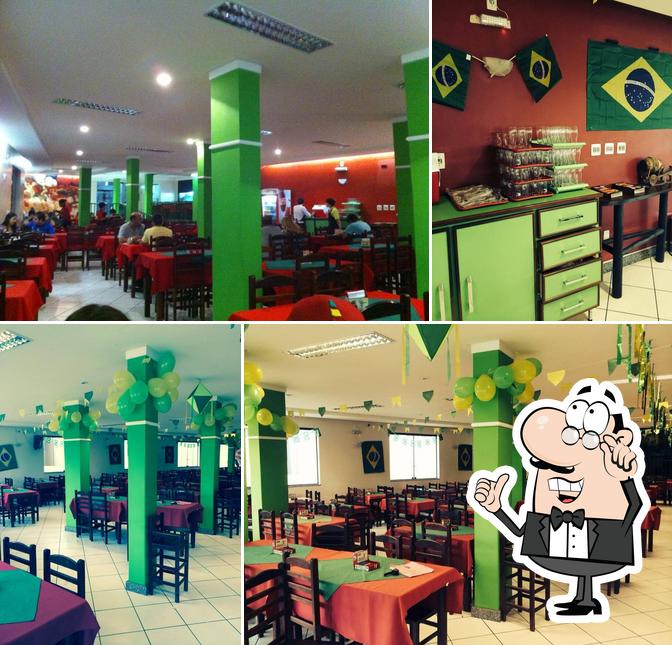 O interior do Papatutti Pizzaria