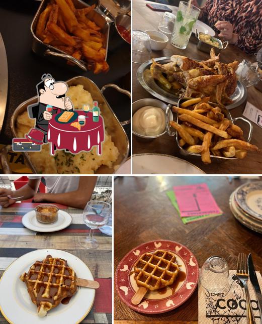 Waffles at Chez Coco