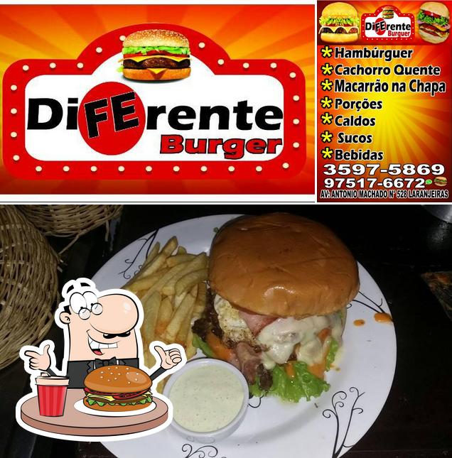 Consiga um hambúrguer no Diferente Burger