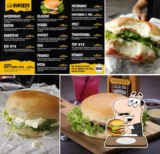 Peça um hambúrguer no NYX BURGER