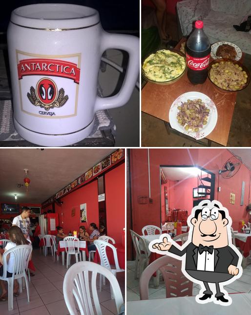 Take a look at the picture showing interior and drink at Chinezinho