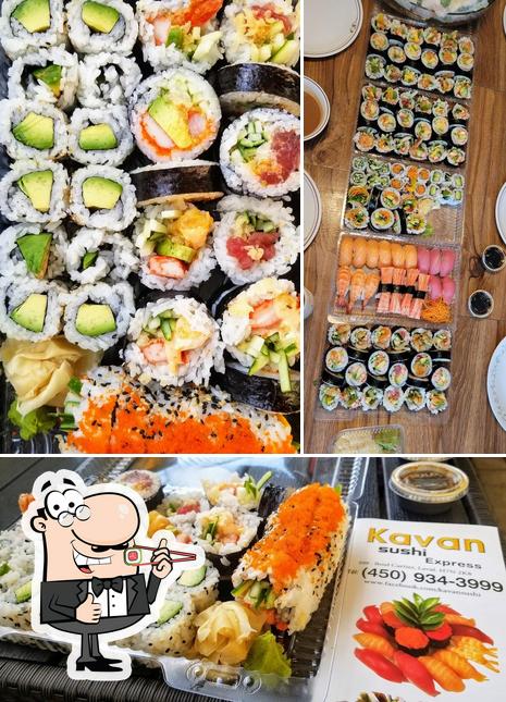 Les sushi sont disponibles à Kavan Sushi