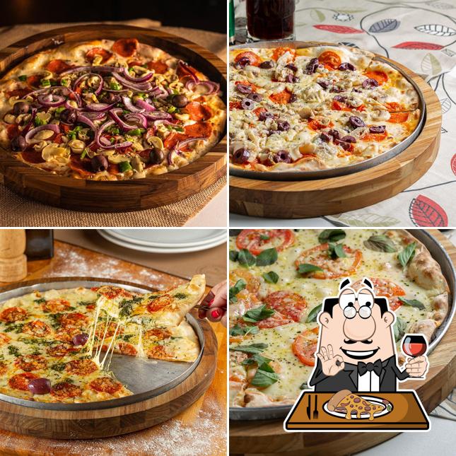 No Santa Pizza - Piracicaba, você pode degustar pizza