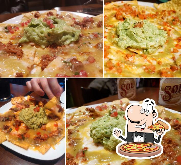 Get pizza at Los Girasoles Cantina