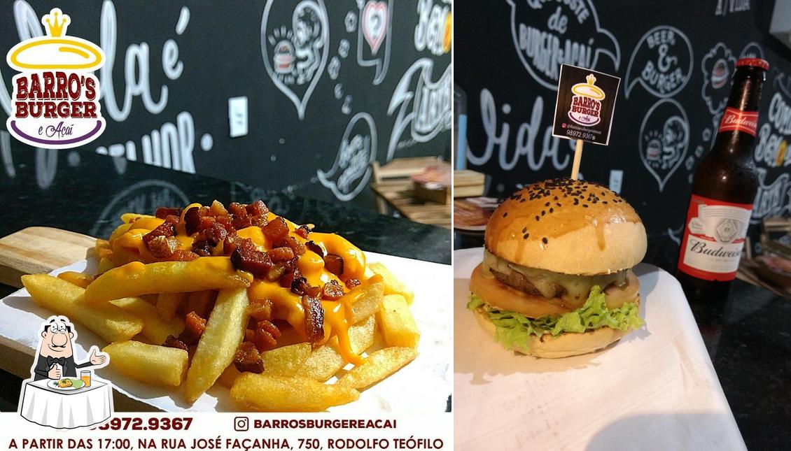 Comida em Barro's Burger E Açaí