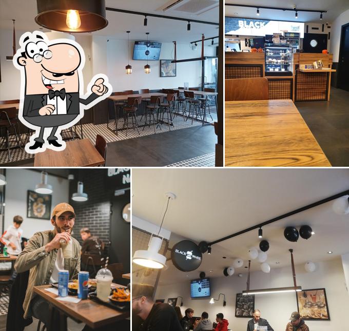 L'intérieur de Black & White Burger Mons