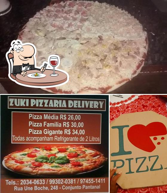 Comida em Zuki Pizzaria