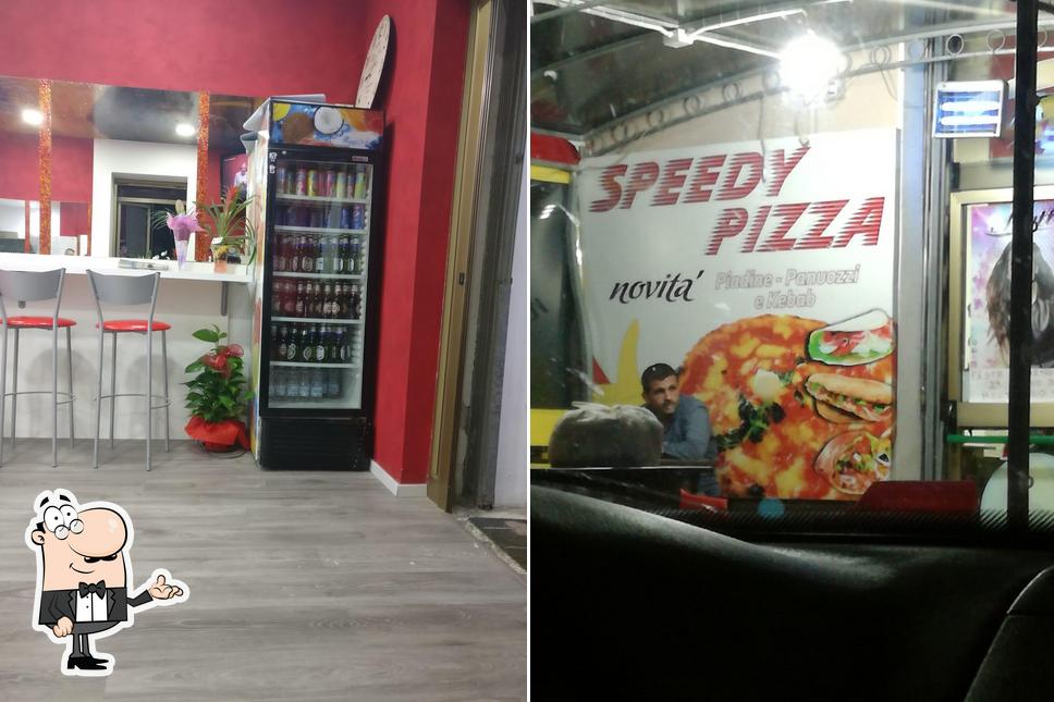 Gli interni di Speedy Pizza