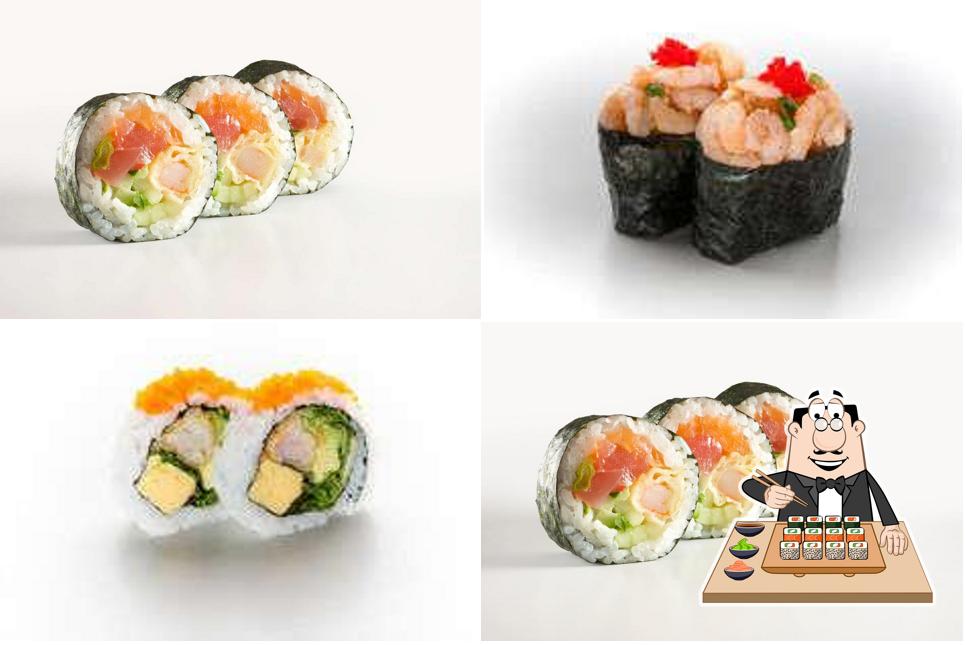 Les sushi sont offerts par Yuzu Sushi