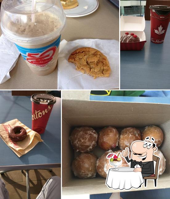 Tim Hortons offers a selection of sweet dishes