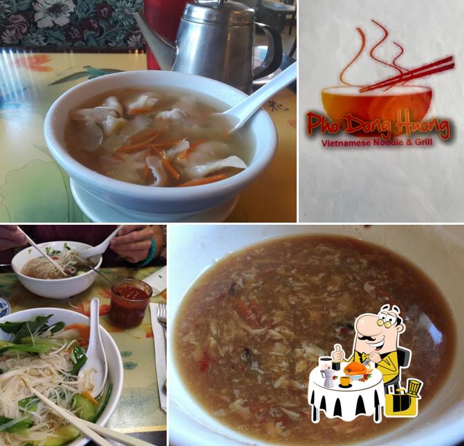 Comida en Pho Dong Huong Restaurant