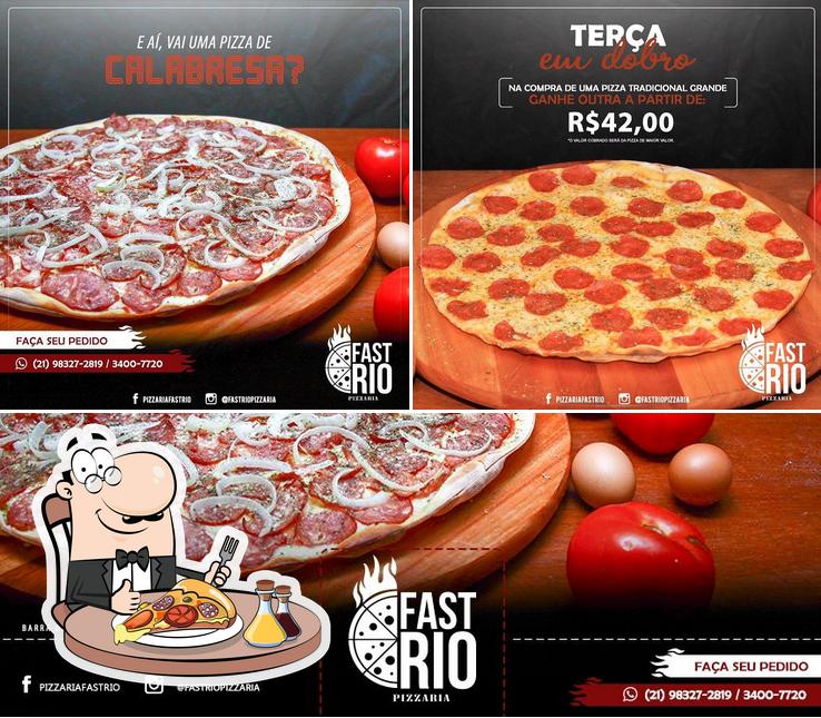 Peça pizza no Fast Rio Pizzaria