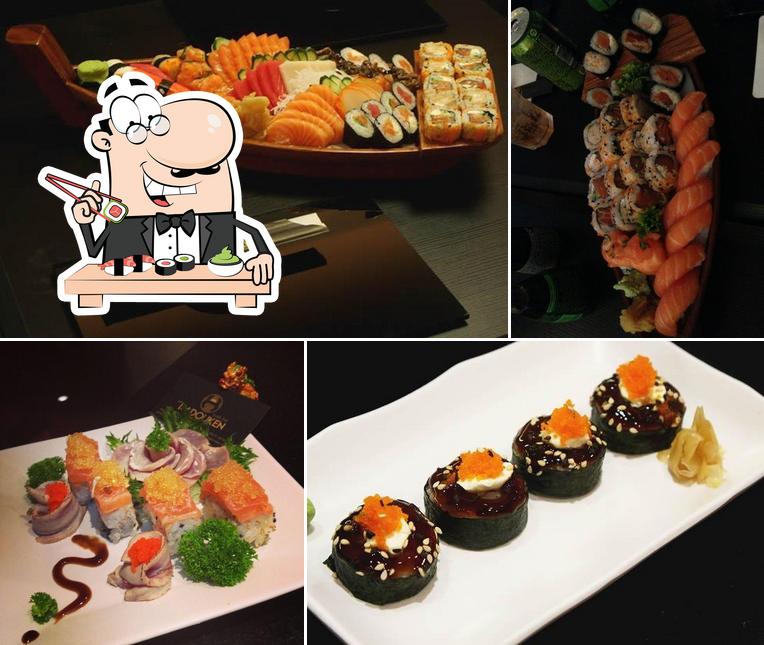 Experimente diversas opções de sushi