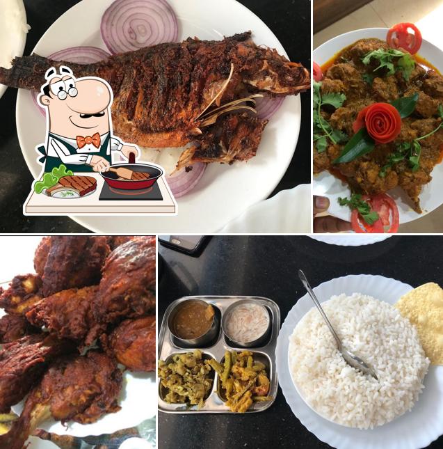 Get meat dishes at Nana's Restaurant