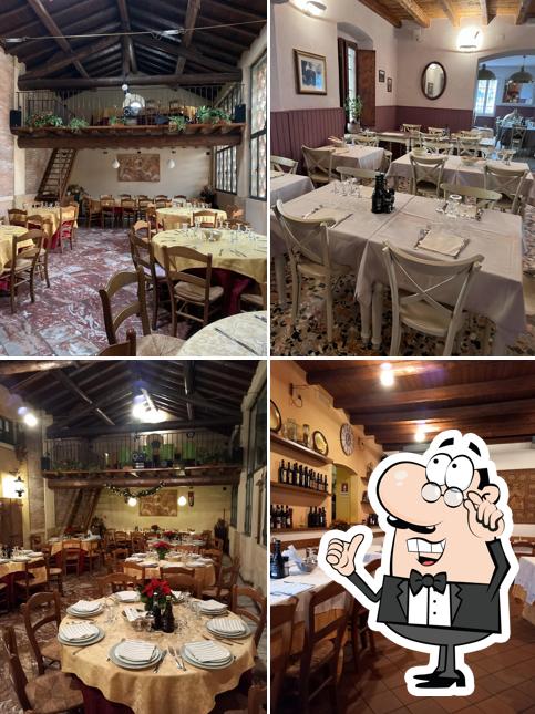 Gli interni di Trattoria La Pesa