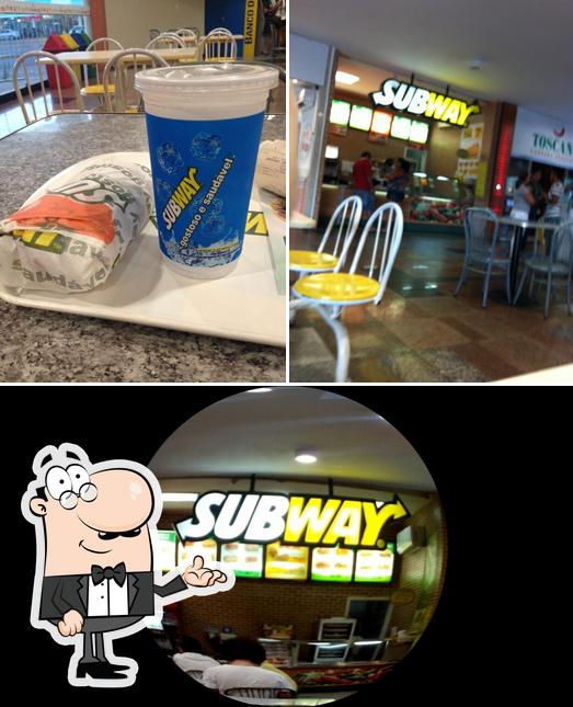 O interior do Subway