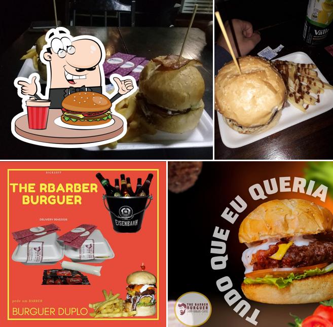 Delicie-se com um hambúrguer no THE BARBER BURGUER