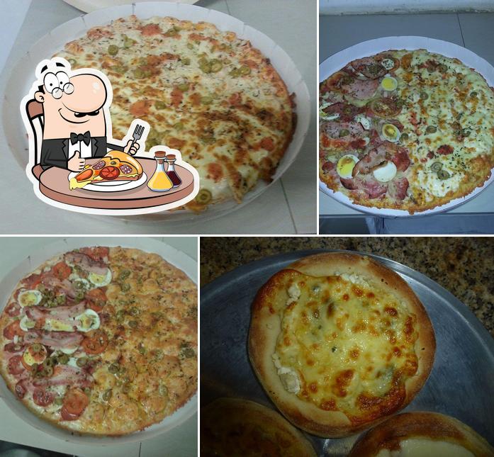 Peça diferentes tipos de pizza