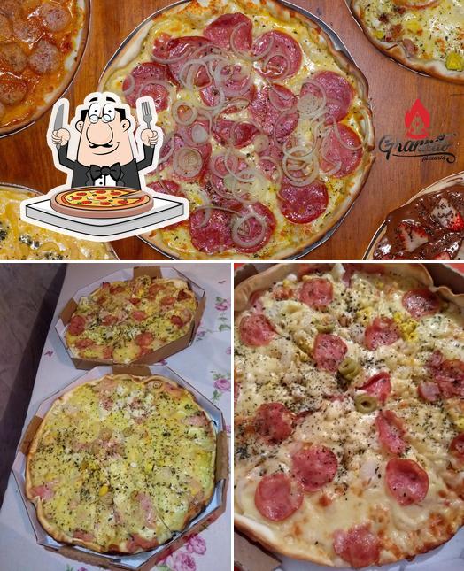 Escolha pizza no Grannito Pizzaria