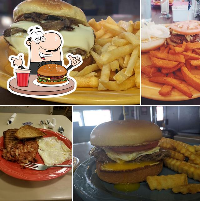 Try out a burger at Minnie's Restaurant