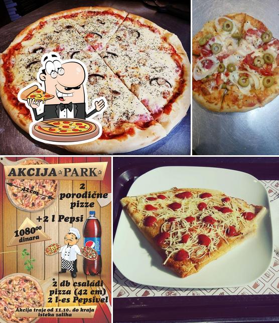 Probiert eine Pizza bei Fast Food Park