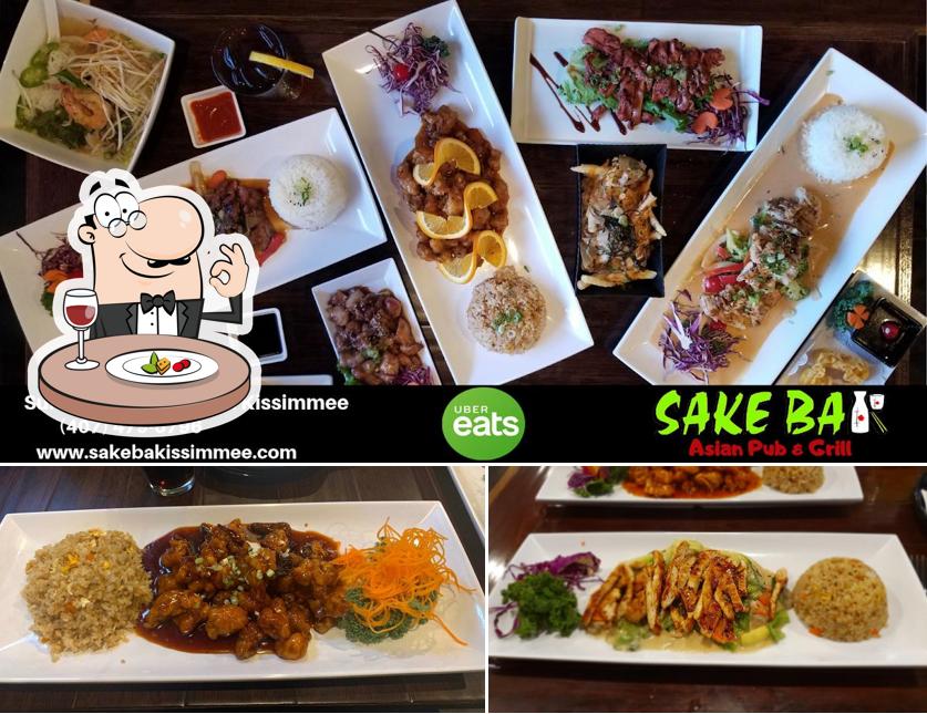 Food at Sakeba Asian Pub & Grill