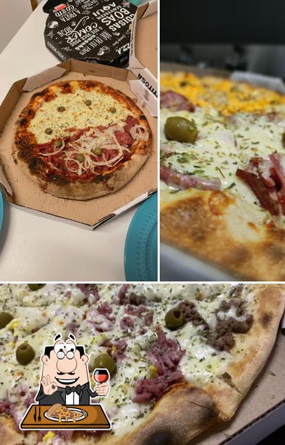 Peça diversos estilos de pizza