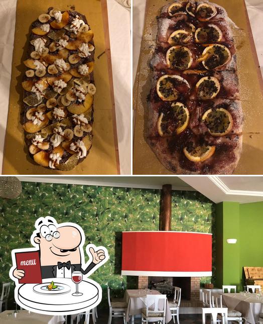 La foto di cibo e interni da Il Basilico Ristorante Brace e Pizza Forno a Legna