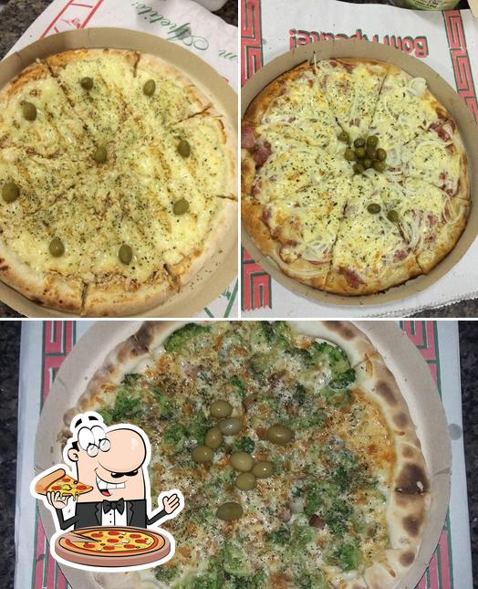 Escolha diferentes tipos de pizza