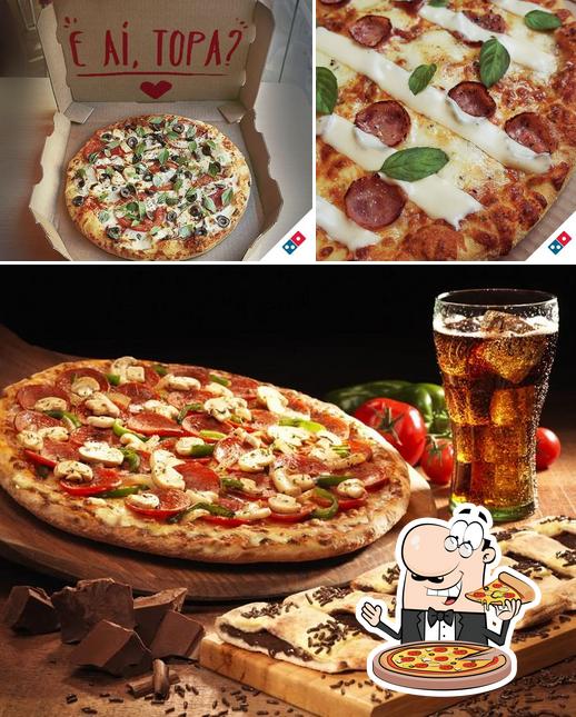 No Domino's Pizza - Alphaville, você pode pedir pizza