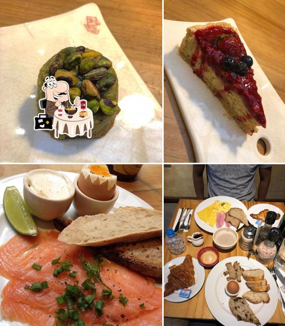 Platos en Le Pain Quotidien (Vila Nova Conceição)