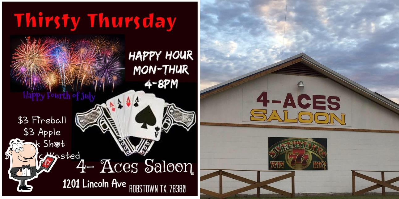 The exterior of 4 Aces Saloon