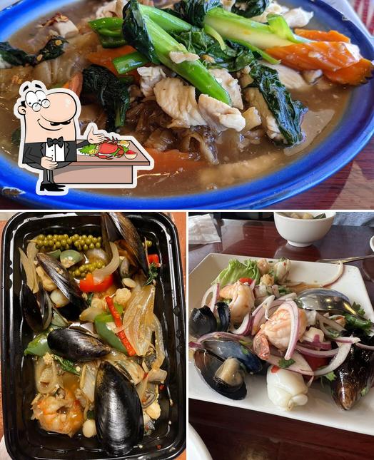 Get seafood at Naha Thai