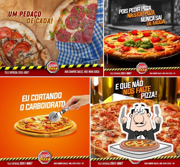 Peça diferentes estilos de pizza