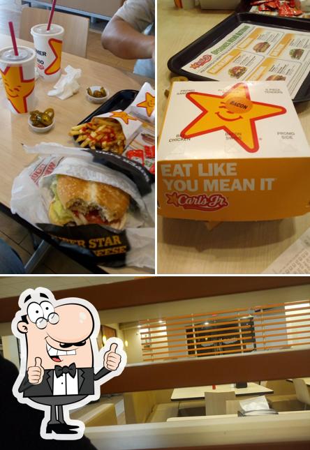 Look at the picture of Carl's Jr