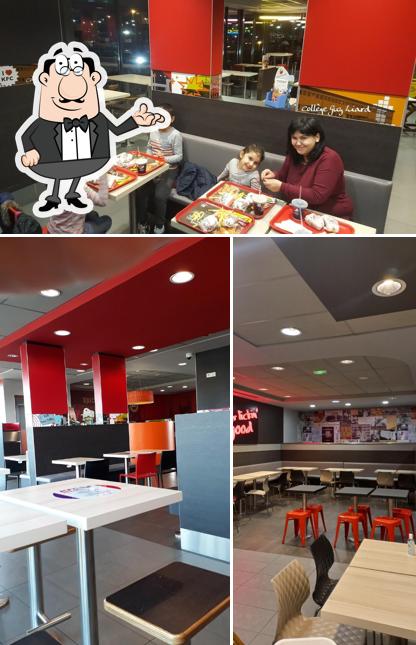 L'intérieur de KFC Caen Mondeville