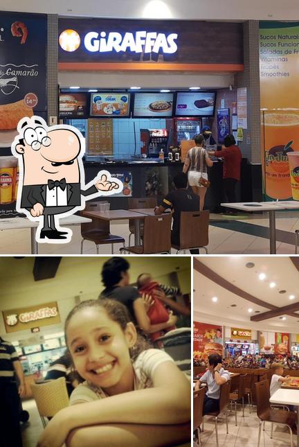 O interior do Giraffas Shopping Porto Velho