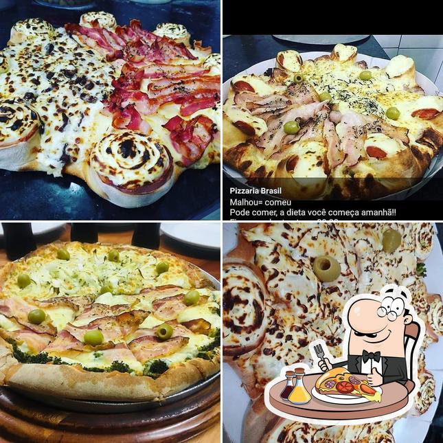 Experimente pizza no Pizzaria Brasil