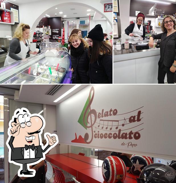 Gli interni di Gelato al Cioccolato Da Pupo