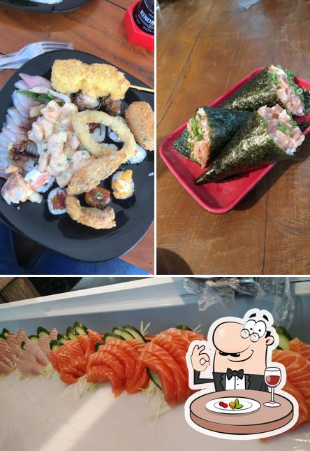 Comida em Kanoa sushi e Temakeria