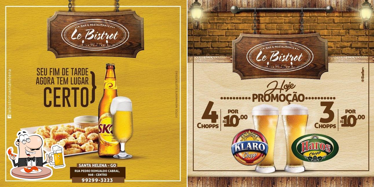 Você pode tomar uma tulipa de cerveja leve ou escura